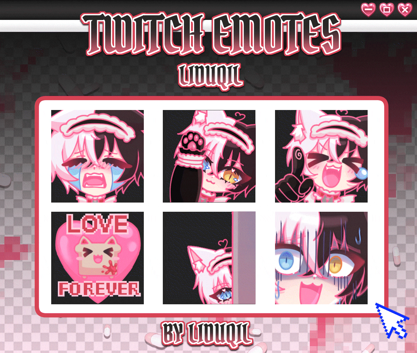 Emote set for @liduqil ♡