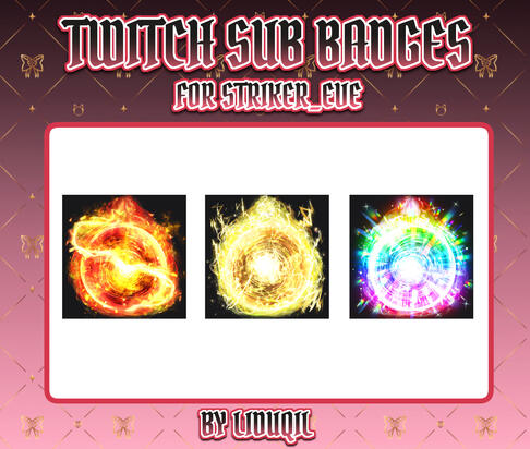 sub badges for @striker_eve ♡